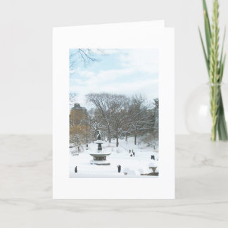 Bethesda Fountain, Central Park, Christmas Card
