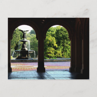 Bethesda Fountain in Central Park Photo Postcard