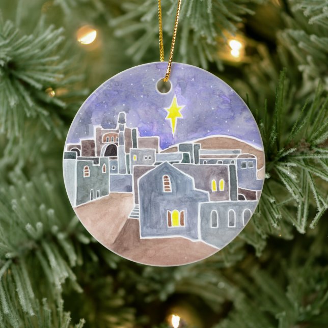 Bethlehem Ceramic Jesse Tree Ornament (Tree)