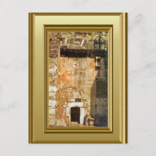 Bethlehem Entrance to Church of the Nativity Postcard