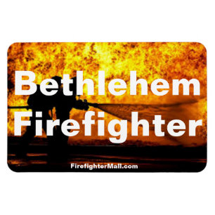 Bethlehem Firefighter Flames flexible magnet