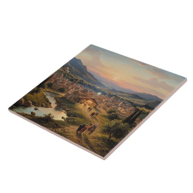 Bethlehem, Nativity Scene, Ceramic Tile (Side)