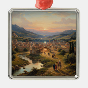 Bethlehem, Nativity Scene, Metal Ornament