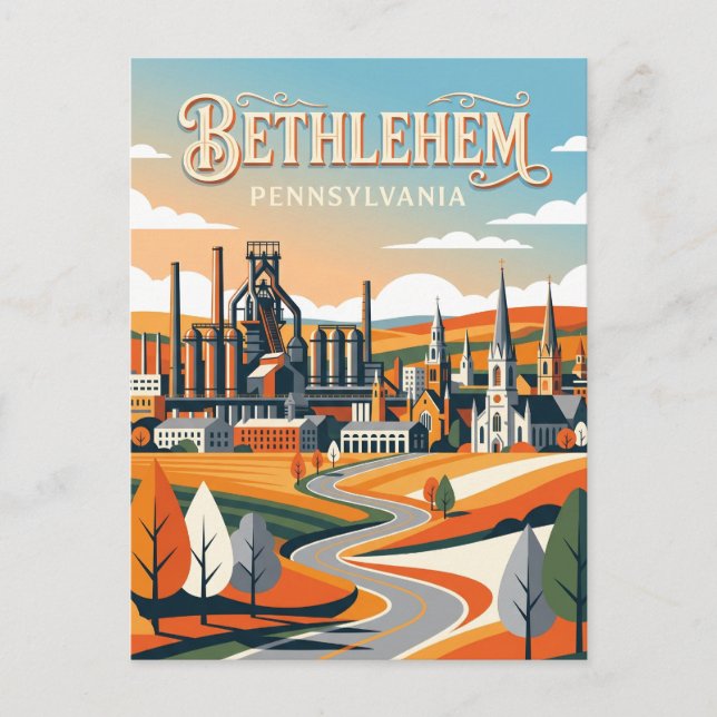 Bethlehem USA Postcard (Front)
