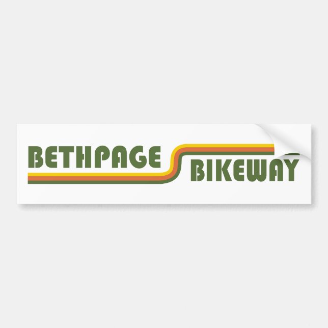 Bethpage Bikeway Bumper Sticker (Front)