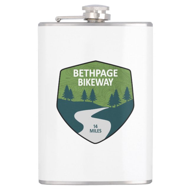 Bethpage Bikeway Hip Flask (Front)