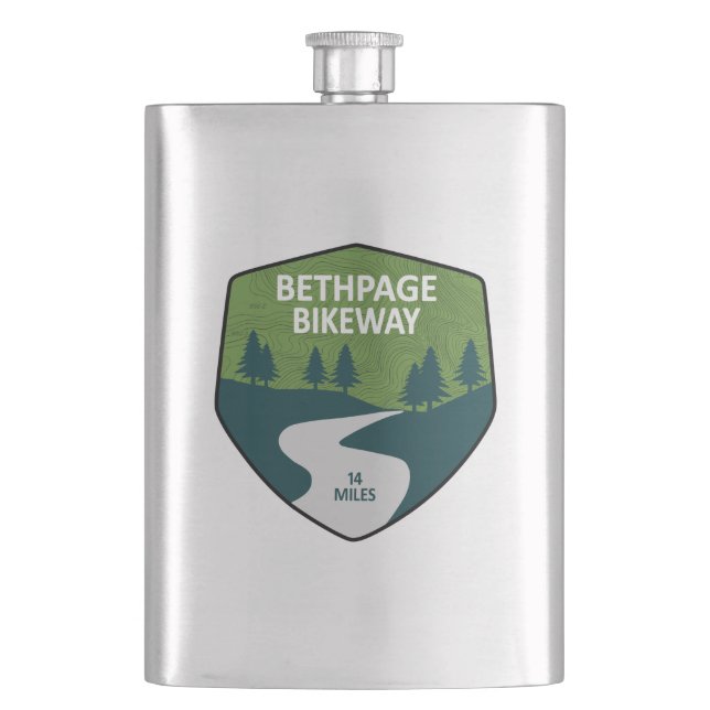 Bethpage Bikeway Hip Flask (Front)
