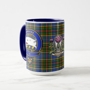 Bethune Clan Badge & Tartan Mug