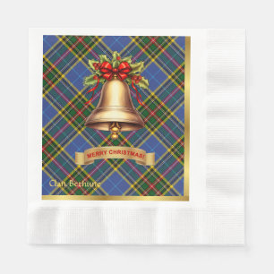Bethune Personalised Tartan Christmas Napkin