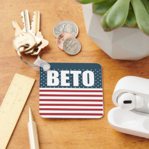 Beto American Flag Texas Governor Midterm Election Key Ring