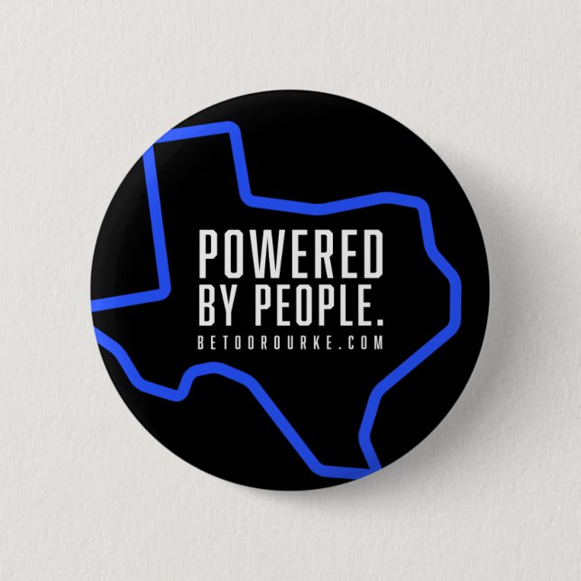 Beto Effect: Powered By People Button (Front)