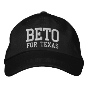 Beto for Texas black and white Embroidered Hat
