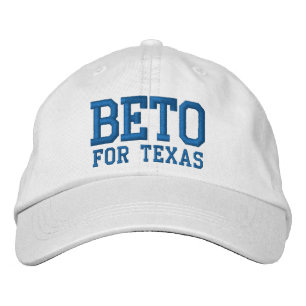 Beto for Texas blue and white custom Embroidered Hat