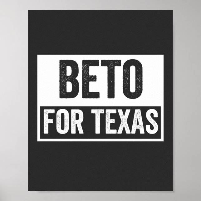beto FOR TEXAS Poster (Front)