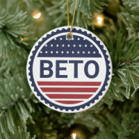 Beto Navy Blue Modern Flag 2022 Election Keepsake