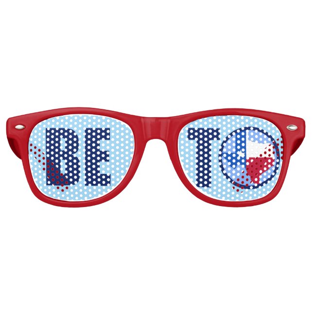 Beto O'Rourke 2018 Texas Senate Election Retro Sunglasses (Front)