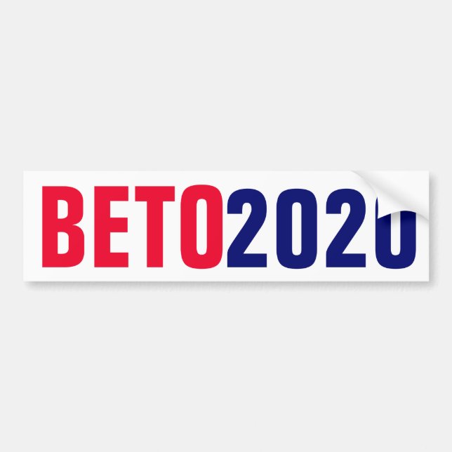 Beto O'Rourke 2020 Bumper Sticker (Front)