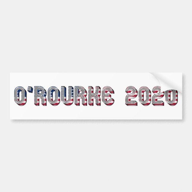 Beto O'Rourke Democrat Presidential Candidate 2020 Bumper Sticker (Front)