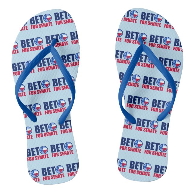 Beto O'Rourke for 2018 Senate Thongs (Footbed)