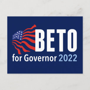 Beto O'Rourke for Governor 2022 Texas Election Postcard