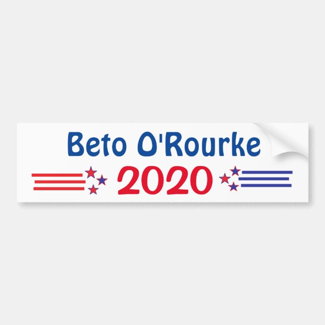 Beto O'Rourke for President 2020 Bumper Sticker (Front)