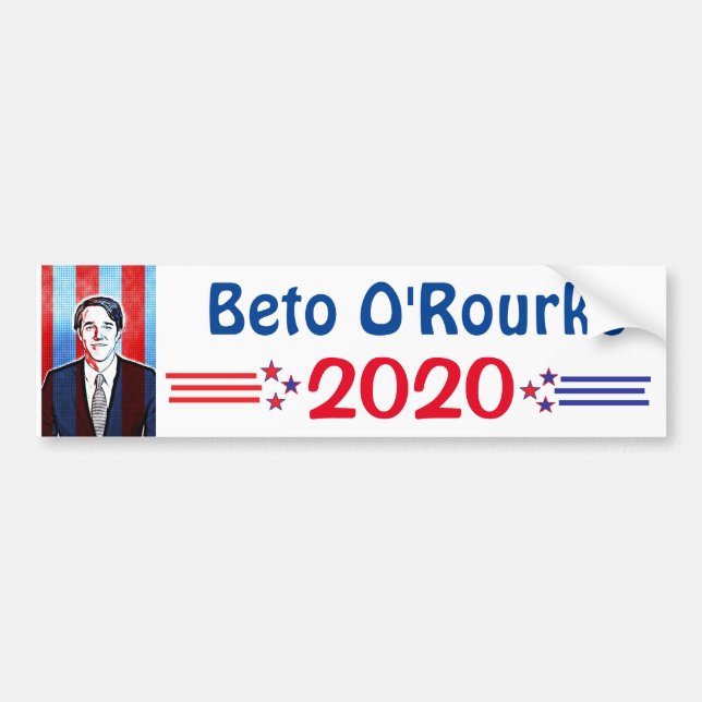 Beto O'Rourke for President 2020 Bumper Sticker (Front)