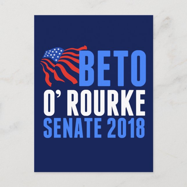 Beto O'Rourke for Senate 2018 Postcard (Front)