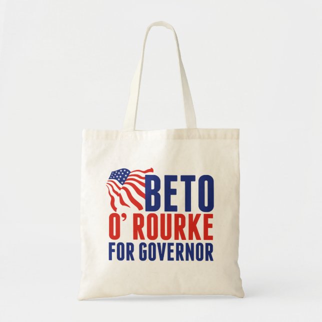 Beto O'Rourke for Texas Governor 2022 Election Tote Bag (Front)