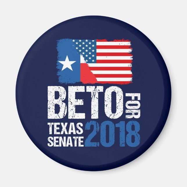 Beto O'Rourke for Texas Senate 2018 Election Magnet (Front)