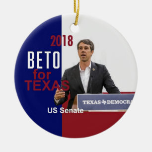 BETO O'Rourke Texas 2018 Ceramic Ornament