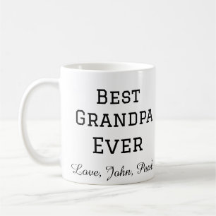 Bets Grandpa ever grandfather gifts simple name Coffee Mug