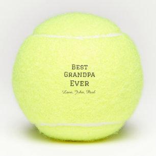 Bets Grandpa ever grandfather gifts simple name Tennis Balls