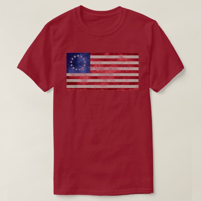 betsy rose t shirt american flag 1776 (Design Front)