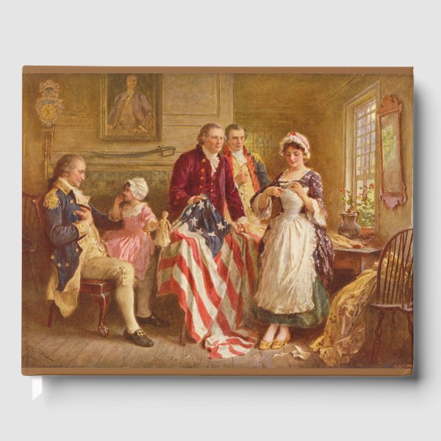 Betsy Ross, 1777 (American History) (USA Patriot) Guest Book (Front)