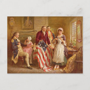 Betsy Ross, 1777 (American History) (USA Patriot) Postcard
