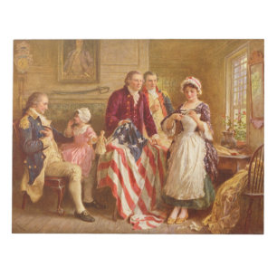 Betsy Ross, 1777 (by Jean Leon Gerome Ferris) Notepad
