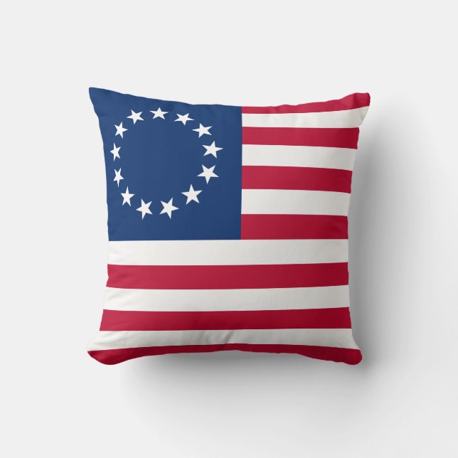 Betsy Ross American Flag Cushion (Front)