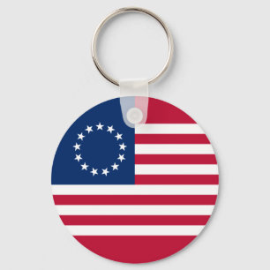 Betsy Ross American Flag Key Ring