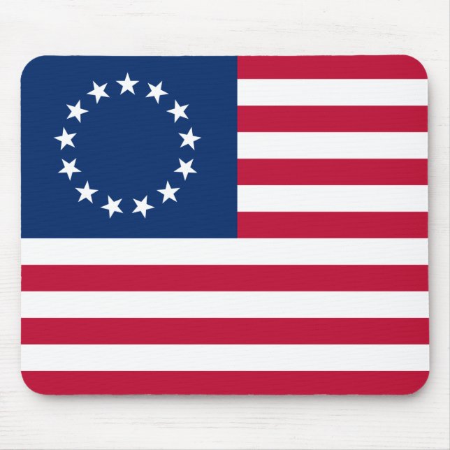 Betsy Ross American Flag Mouse Pad (Front)