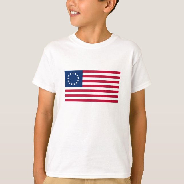 Betsy Ross American Flag T-Shirt (Front)