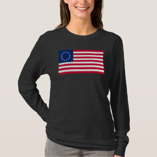Betsy Ross American Us Flag 1777 Usa Revolutionary T-Shirt
