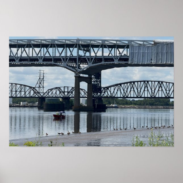 Betsy Ross Bridge Philadelphia Poster (Front)
