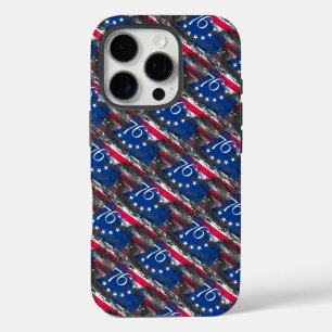 Betsy Ross Flag 1776 Patriotic 4th of July iPhone 16 Pro Case