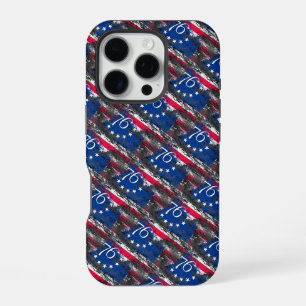 Betsy Ross Flag 1776 Patriotic 4th of July iPhone 16 Pro Case