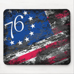 Betsy Ross Flag 1776 Patriotic 4th of July Mouse Pad