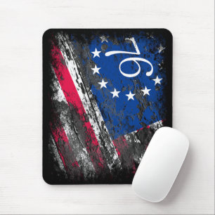 Betsy Ross Flag 1776 Patriotic 4th of July Mouse Pad