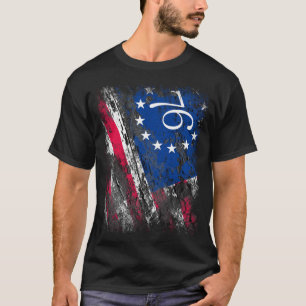 Betsy Ross Flag 1776 Patriotic 4th of July T-Shirt
