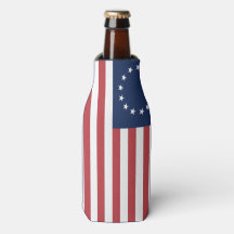 Betsy Ross Flag Design Bottle Cooler