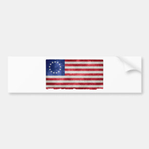 Betsy Ross Flag Grunge Bumper Sticker