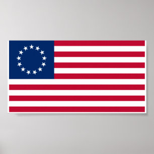 Betsy Ross flag Poster